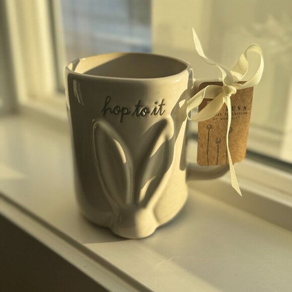 Hop to It Mug Rae Dunn Easter Decor Magenta Artisan Collection - Picture 2 of 3